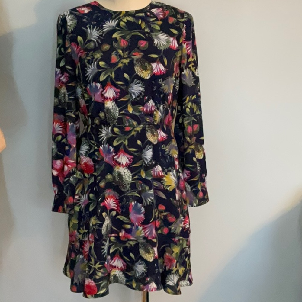 Flowered fall dress